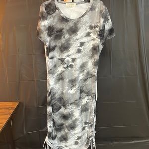 Black tie dye dress
